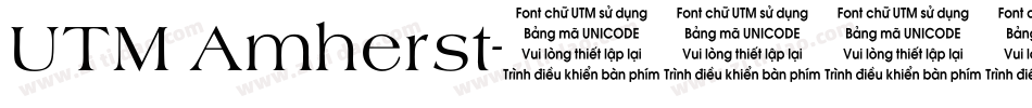 UTM Amherst字体转换